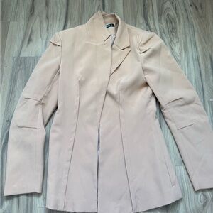 Women's Tan Blazer Jacket NWOT